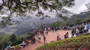 Tourists at Raja's Seat